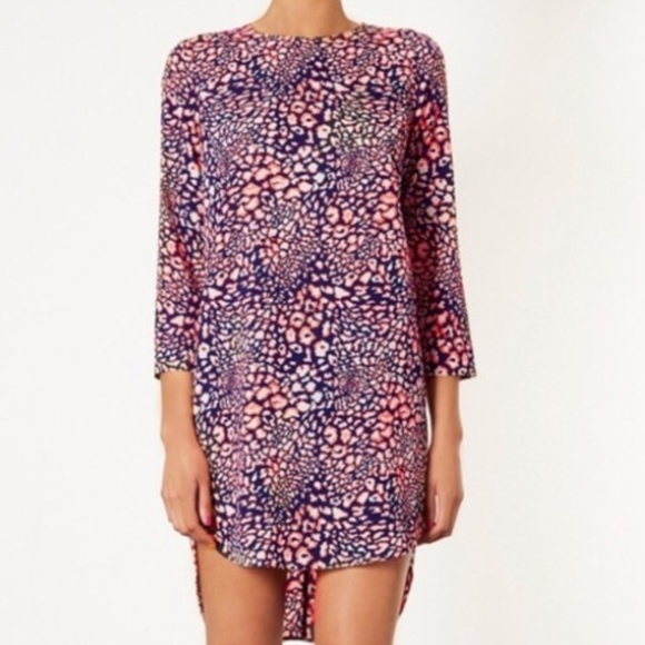 bright animal print dress